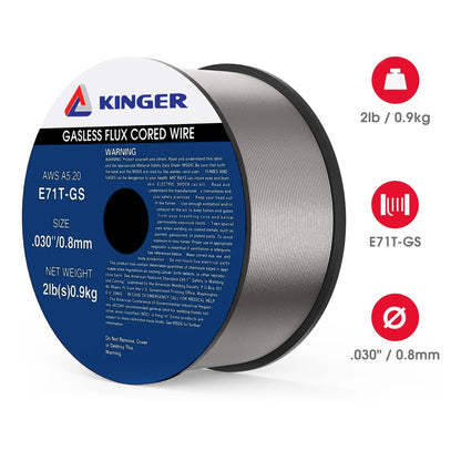 Gasless Flux Core Welding Wire Mig Wire, Mild Steel E71TGS.030-Diameter, 2-Pound Spool