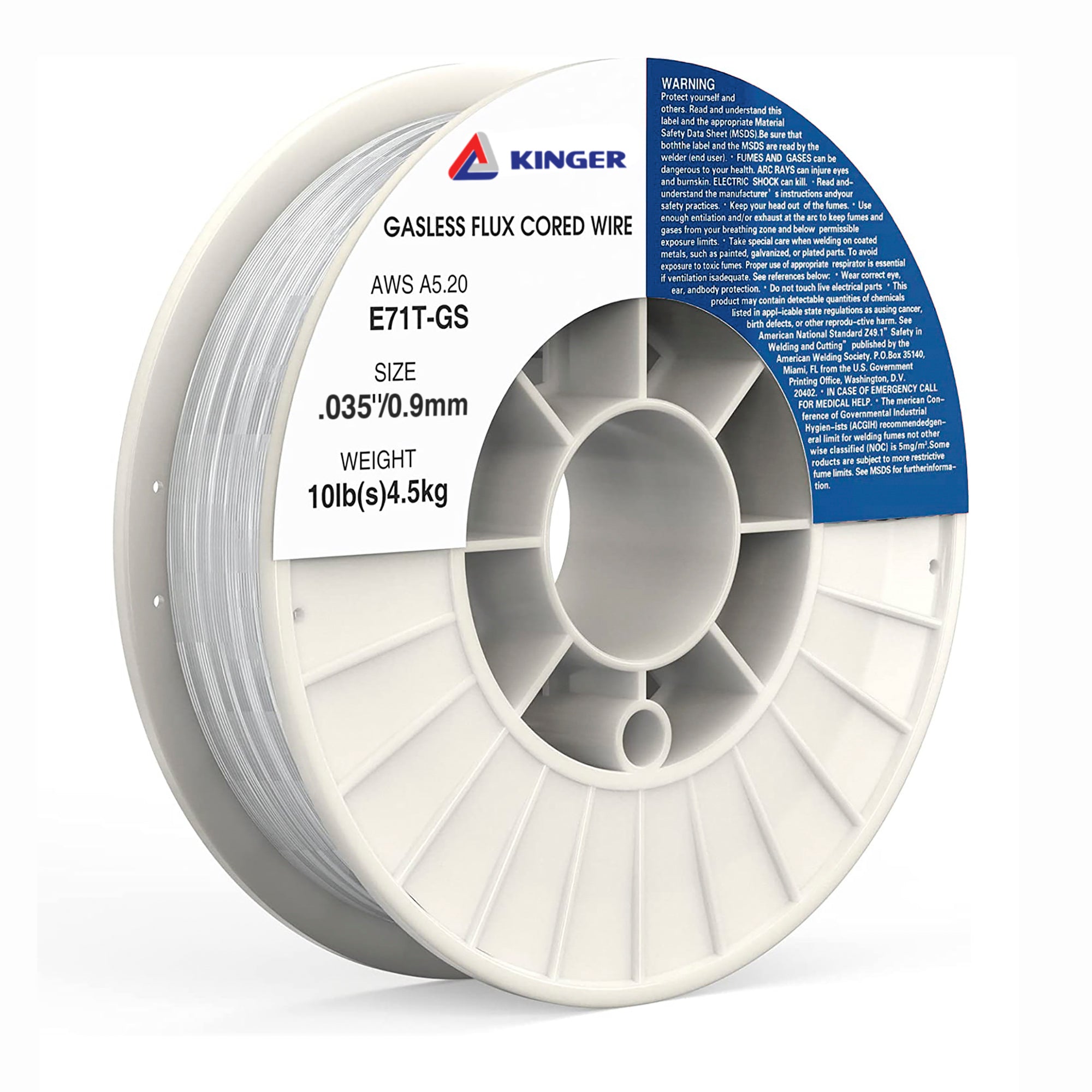 Gasless flux core store welding wire