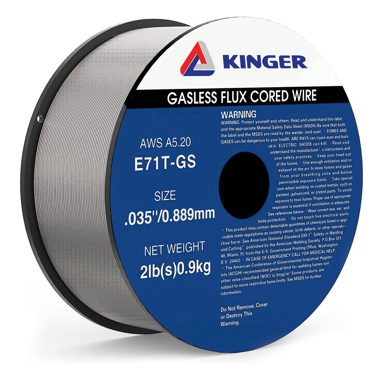 Gasless Flux Core Welding Wire Mig Wire, Mild Steel E71TGS.035-Diameter, 2-Pound Spool