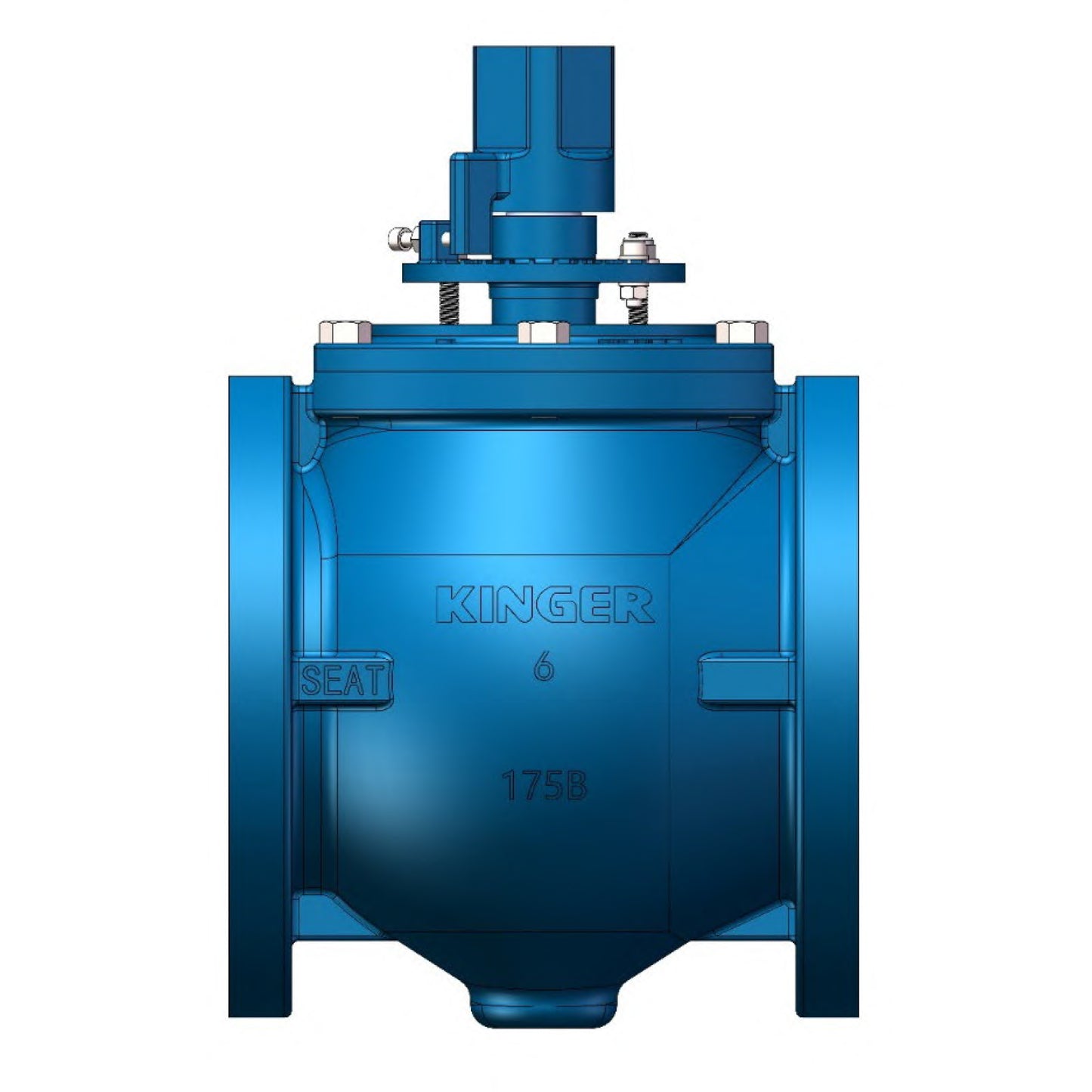 AWWA C517 Eccentric Plug Valve FLG x FLG Ends With Direct Nuts (JPL175-CNT)